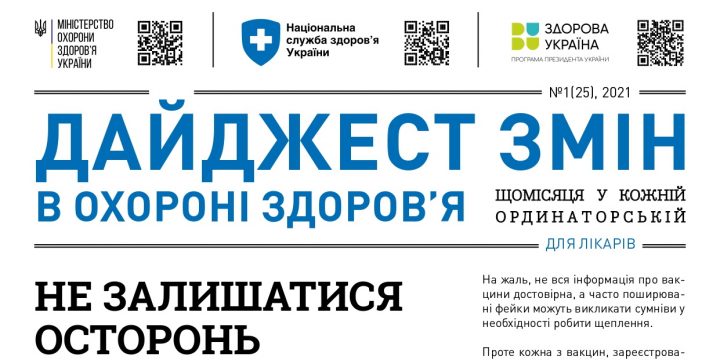 Дайджест змін в охороні здоров’я вересень 2021 року