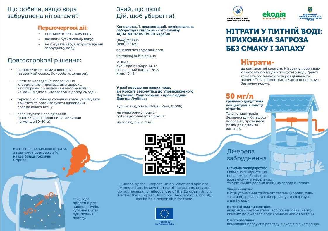 Нітрати у питній воді